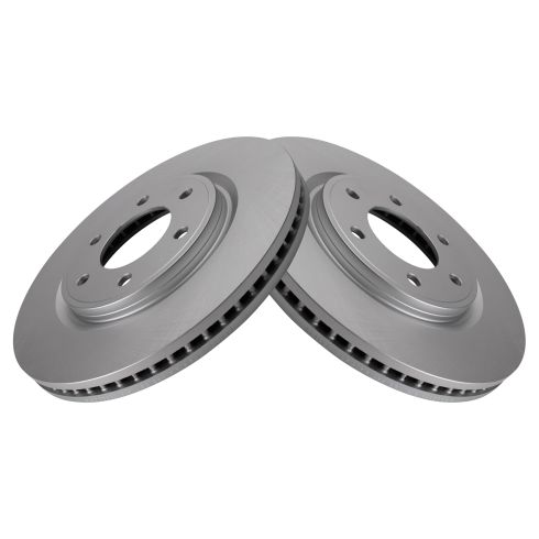 Nissan Infiniti Front Driver & Passenger Side 2 Piece Premium G-Coated Brake Rotor Set TRQ BRA22627