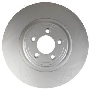 Jaguar Front Driver & Passenger Side 2 Piece Premium G-Coated Brake Rotor Set TRQ BRA22736