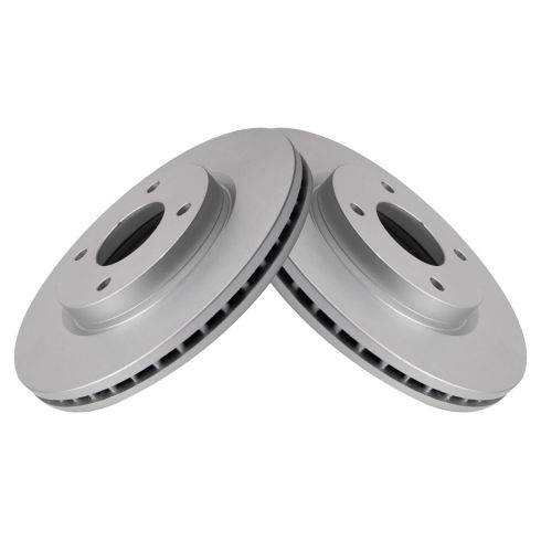 Nissan Cube Sentra Versa Front Driver & Passenger Side 2 Piece Premium G-Coated Brake Rotor Set TRQ BRA22745