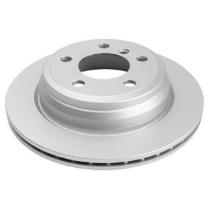 BMW Rear Driver & Passenger Side 2 Piece Premium G-Coated Brake Rotor Set TRQ BRA22768