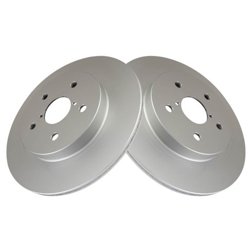 Subaru Legacy Outback WRX Rear Driver & Passenger Side 2 Piece Premium G-Coated Brake Rotor Set TRQ BRA22797