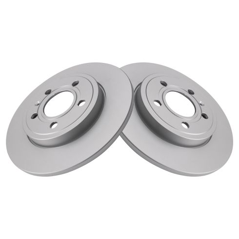 Audi A4 A4 Quattro Rear Driver & Passenger Side 2 Piece Premium G-Coated Brake Rotor Set TRQ BRA22809