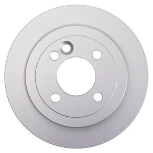 Mini Cooper Rear Driver & Passenger Side 2 Piece Premium G-Coated Brake Rotor Set TRQ BRA22830