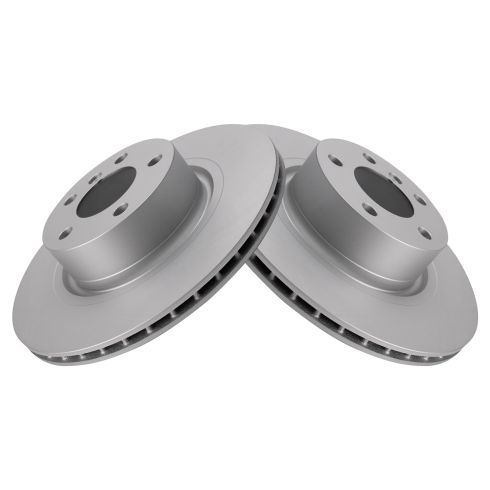 BMW X3 X4 Rear Driver & Passenger Side 2 Piece Premium G-Coated Brake Rotor Set TRQ BRA22843