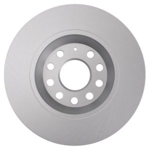 VW Audi Rear Driver & Passenger Side 2 Piece Premium G-Coated Brake Rotor Set TRQ BRA22891