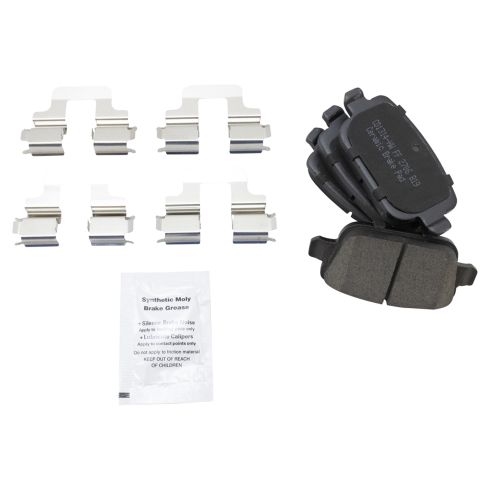 2008-12 Land Rover LR2 Front & Rear Ceramic Premium G-Coated Brake Pad & Rotor Kit TRQ BKA23076