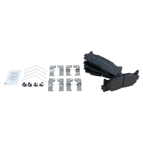 Toyota Avalon Camry Lexus ES350 Front & Rear Semi-Metallic Premium G-Coated Brake Pad & Rotor Kit TRQ BKA23258