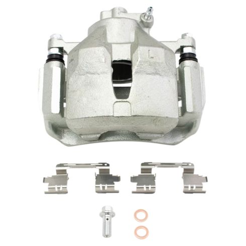 Toyota Camry Front Ceramic Premium G-Coated Brake Pad & Rotor Kit with Calipers TRQ BKA23388