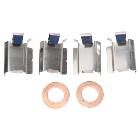 Dodge VW Chrysler Rear Semi-Metallic Premium G-Coated Brake Pad & Rotor Kit with Calipers TRQ BKA23465 - Image 4