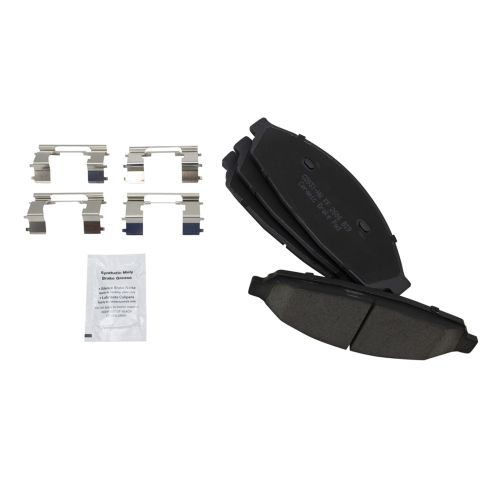 Ford Lincoln Mercury Front Ceramic Premium G-Coated Brake Pad & Rotor Kit TRQ BKA23587