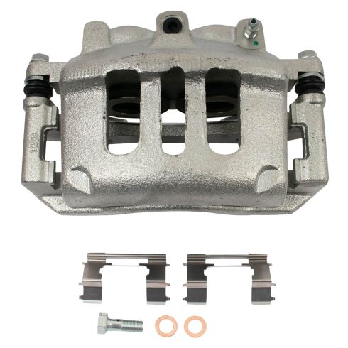 Ford Lincoln Mercury Front Ceramic Premium G-Coated Brake Pad & Rotor Kit TRQ BKA23587
