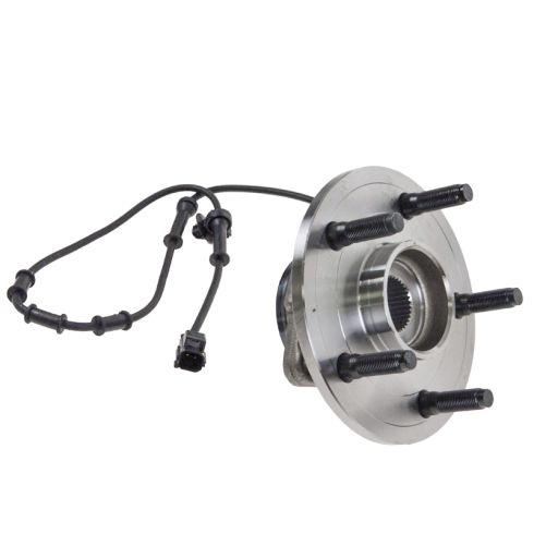 Dodge Ram 1500 Front Ceramic Premium G-Coated Brake Pad & Rotor Kit with Wheel Bearings TRQ BKA23751