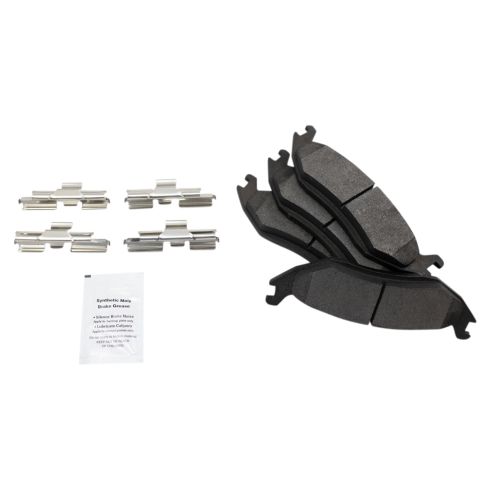 Dodge Ram Chrysler Rear Semi-Metallic Premium G-Coated Brake Pad & Rotor Kit TRQ BKA23826
