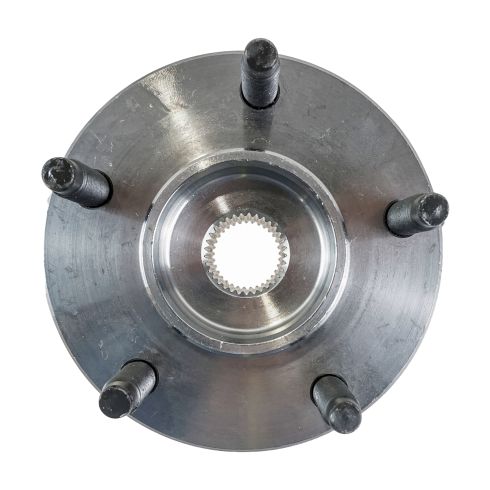 Chevrolet Pontiac Saturn Front Semi-Metallic Premium G-Coated Brake Pad & Rotor Kit with Wheel Bearings TRQ BKA23862