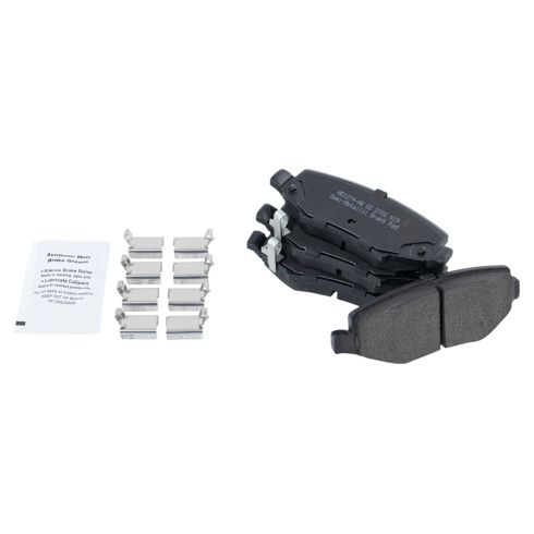 Jeep Liberty Dodge Nitro Rear Semi-Metallic Premium G-Coated Brake Pad & Rotor Kit TRQ BKA24070