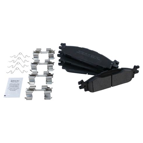 Ford Lincoln Front Semi-Metallic Premium G-Coated Brake Pad & Rotor Kit TRQ BKA24116