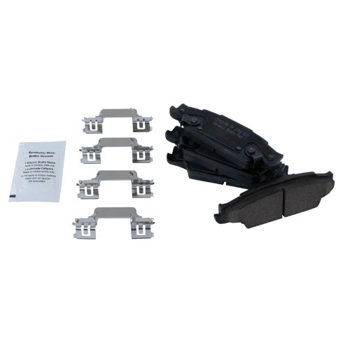 Cadillac CTS Rear Ceramic Premium G-Coated Brake Pad & Rotor Kit TRQ BKA24145