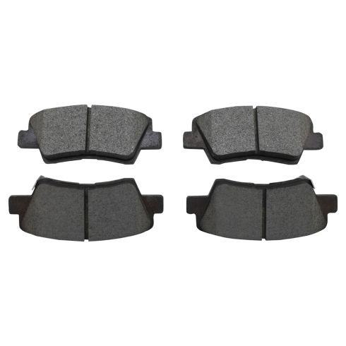 2009-10 Hyundai Sonata L4 2.4L Rear Ceramic Premium G-Coated Brake Pad & Rotor Kit TRQ BKA24149