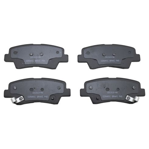2009-10 Hyundai Sonata L4 2.4L Rear Ceramic Premium G-Coated Brake Pad & Rotor Kit TRQ BKA24149