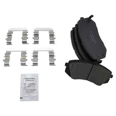 Hyundai Tucson Kia Sportage Front Ceramic Premium G-Coated Brake Pad & Rotor Kit TRQ BKA24154