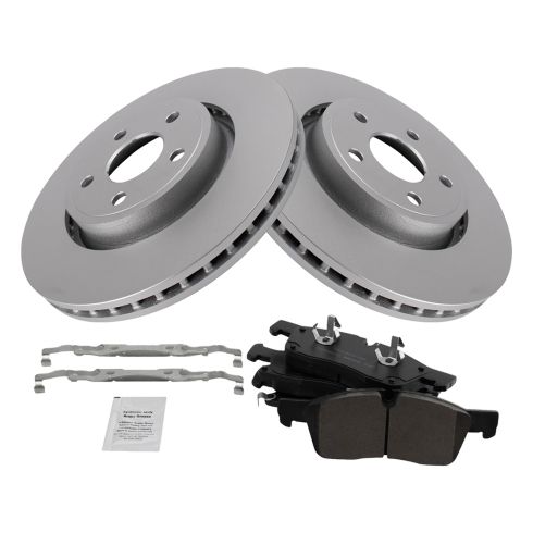 Jeep Grand Cherokee Dodge Durango Front Ceramic Premium G-Coated Brake Pad & Rotor Kit TRQ BKA24175