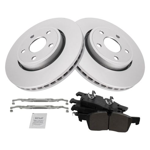Jeep Grand Cherokee Dodge Durango Front Ceramic Premium G-Coated Brake Pad & Rotor Kit TRQ BKA24183