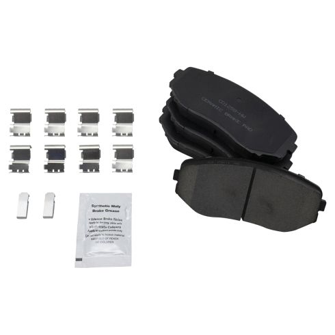 Ford Edge Lincoln MKX Front Ceramic Premium G-Coated Brake Pad & Rotor Kit TRQ BKA24194