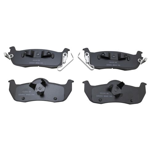 Jeep Commander Grand Cherokee Rear Ceramic Premium G-Coated Brake Pad & Rotor Kit TRQ BKA24276