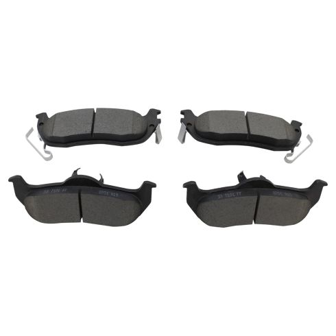 Jeep Commander Grand Cherokee Rear Ceramic Premium G-Coated Brake Pad & Rotor Kit TRQ BKA24276