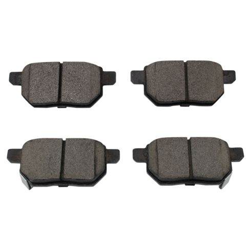 Toyota Pontiac Scion Rear Ceramic Premium G-Coated Brake Pad & Rotor Kit TRQ BKA24313