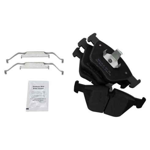2004-10 BMW X3 Front Semi-Metallic Premium G-Coated Brake Pad & Rotor Kit TRQ BKA24393