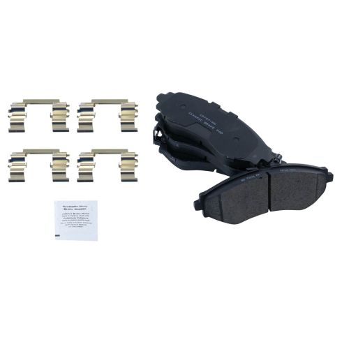 Chevrolet Pontiac Front Ceramic Premium G-Coated Brake Pad & Rotor Kit TRQ BKA24451