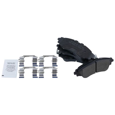 Chevrolet Pontiac Front Semi-Metallic Premium G-Coated Brake Pad & Rotor Kit TRQ BKA24452