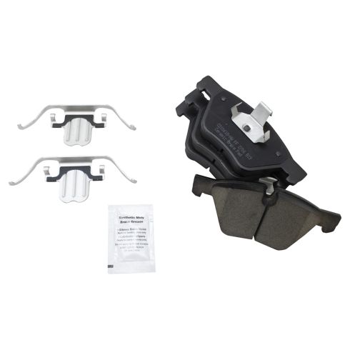 BMW 128i 325i 325Xi 328xi Front Ceramic Premium G-Coated Brake Pad & Rotor Kit TRQ BKA24501