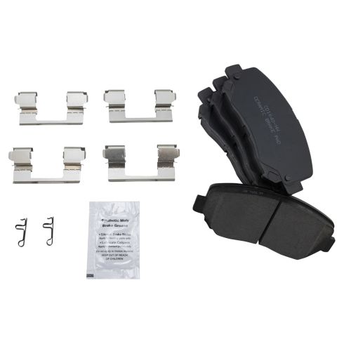Jeep Cherokee Chrysler 200 Front Ceramic Premium G-Coated Brake Pad & Rotor Kit TRQ BKA24638