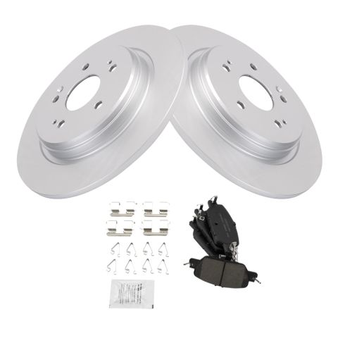 2017-24 Honda CR-V Rear Ceramic Premium G-Coated Brake Pad & Rotor Kit TRQ BKA24997