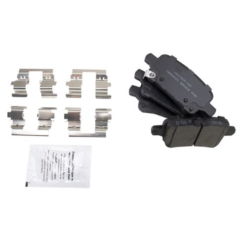 Honda CR-V HR-V Front Ceramic Premium G-Coated Brake Pad & Rotor Kit TRQ BKA25022