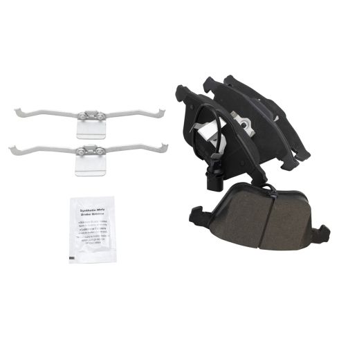 2005 Audi A6 Quattro Front with 321mm Diameter Front Rotors Ceramic Premium G-Coated Brake Pad & Rotor Kit TRQ BKA24680