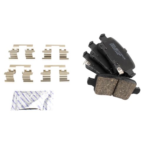 Chevrolet Rear Ceramic Premium G-Coated Brake Pad & Rotor Kit TRQ BKA24743
