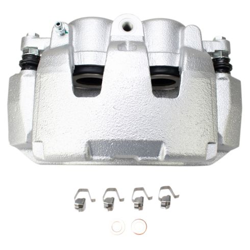 2012 Ram 1500 Truck Tradesman HD Front with 8 Lug Wheels Ceramic Brake Pad & Rotor Kit with Calipers TRQ BKA25077 - Image 6