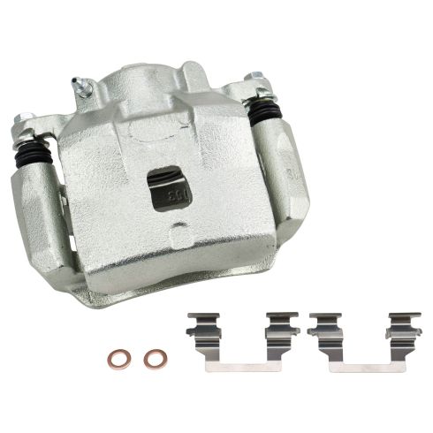 Chevrolet Pontiac Saturn Front Ceramic Brake Pad & Rotor Kit with Calipers TRQ BKA25130 - Image 4