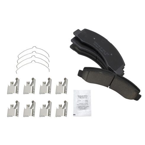2000-02 Ford F350 Super Duty Truck Rear Wheel Drive with Twin I-Beam Front Suspension Front with Dual Rear Wheels (DRW) Ceramic Brake Pad & Rotor Kit with Calipers TRQ BKA25142 - Image 6