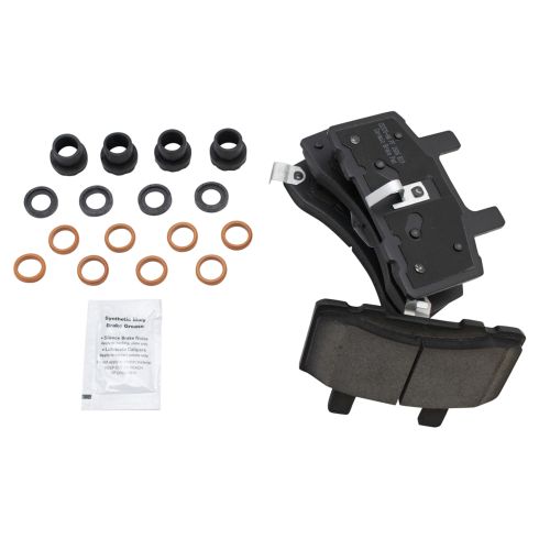 Chevrolet K2500 Suburban K1500 Front Ceramic Brake Pad & Rotor Kit with Calipers TRQ BKA25298 - Image 4