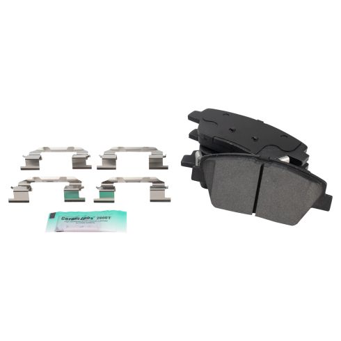 Hyundai Sonata Kia Optima Front Semi-Metallic Brake Pad & Rotor Kit with Calipers TRQ BKA25317