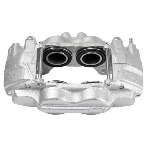 2003-09 Toyota 4Runner Front Semi-Metallic Brake Pad & Rotor Kit with Calipers TRQ BKA25389 - Image 3