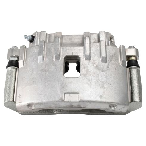 2004-09 Cadillac SRX with 17 Inch Wheels Front Semi-Metallic Brake Pad & Rotor Kit with Calipers TRQ BKA25474 - Image 2