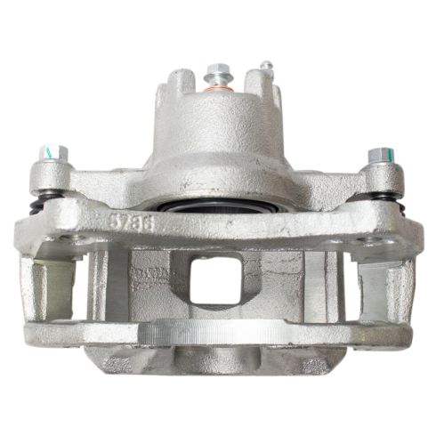2008-12 Dodge Caliber Front with Rear Drum Brakes Ceramic Premium G-Coated Brake Pad & Rotor Kit with Calipers TRQ BKA25575 - Image 3