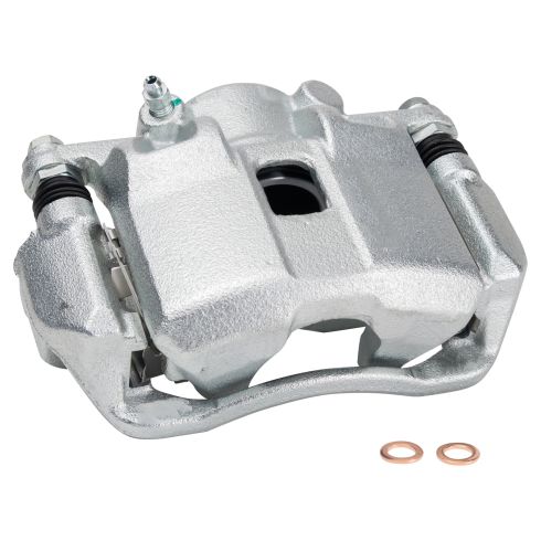 Honda FIT Front Ceramic Premium G-Coated Brake Pad & Rotor Kit with Calipers TRQ BKA25588