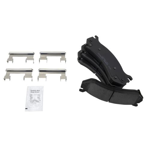 2000 Chevrolet Tahoe Front Ceramic Premium G-Coated Brake Pad & Rotor Kit with Calipers TRQ BKA25607 - Image 3
