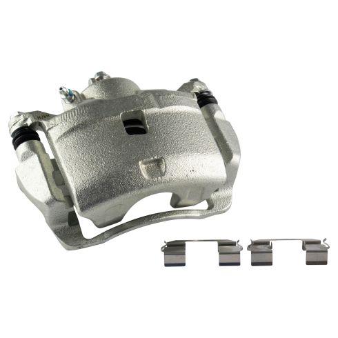 Honda Civic Front Semi-Metallic Premium G-Coated Brake Pad & Rotor Kit with Calipers TRQ BKA25634